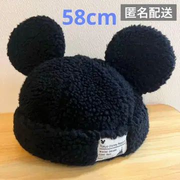 도쿄 디즈니 리조트 보아캡 미키 모자 블랙 58cm