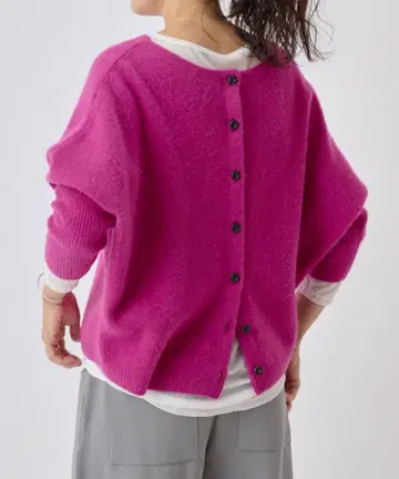 비어즐리 beardsley FOX 울 뒤 버튼 니트