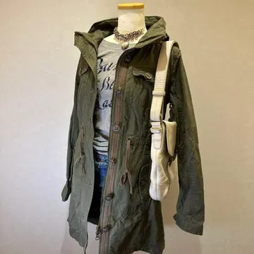 00s archive military grunge coat Y2K