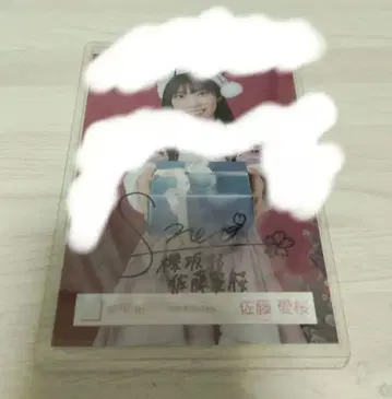 사쿠라자카46 산타2025 사토 마나오 츄 친필 사인