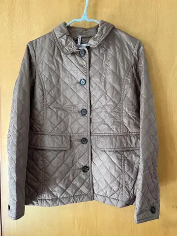 Macintosh philosophy 베이지 퀼팅 자켓