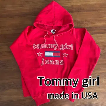 Tommy girl 빨간색 후드티