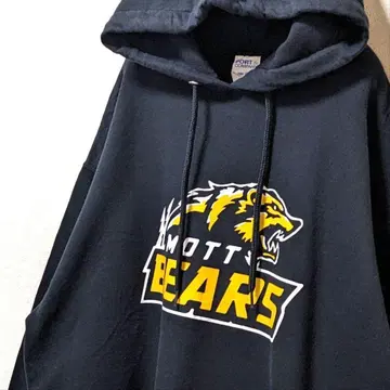 포트&컴퍼니 모트베어스 로고 후드 맨투맨 블랙 L 구제 의류
