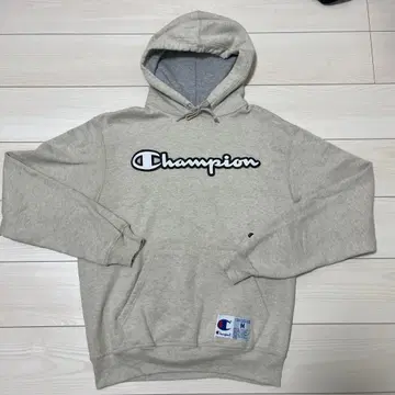 Champion 그레이 후드티 M 사이즈