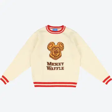 미키 와플 스웨터 디즈니