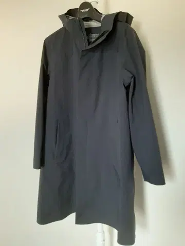 무인양품 레인코트 방풍 후드 부착 롱 코트