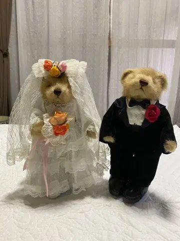 웨딩 인형 봉제 인형 신부와 신랑