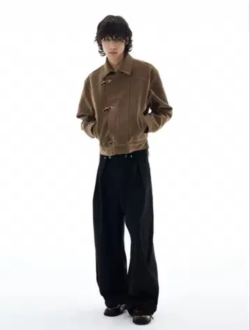 WLNEXT 짧은 기장 파이어맨 자켓 그런지 y2k