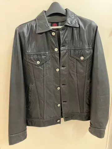 가죽 데님 자켓 염소 가죽 Retro Grade 가죽 자켓