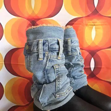 데님 리메이크 레그 워머
