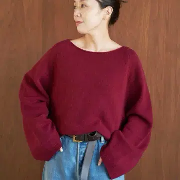 Plage 일본제 래글런 와이드 슬리브 풀오버