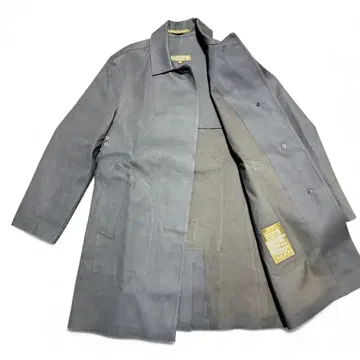 Mackintosh 코튼 밴딩 스텐카라 코트 네이비