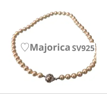Majorica 마조리카 펄 목걸이 스페인산 SILVER 새상품급