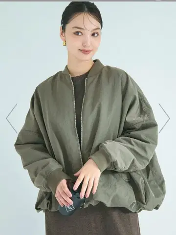 coca 워셔블 벌룬 블루종 M 새상품