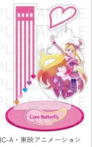 히로가루 스카이! 프리큐어 샤프 콜라보 흔들흔들 아크릴 스탠드 버터플라이