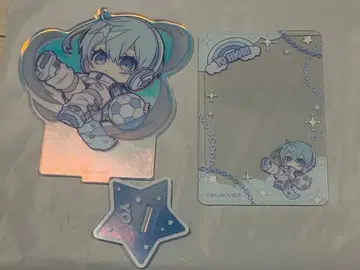 블루 록 아크릴 스탠드 경질 카드 케이스 파스텔팝 효리 요