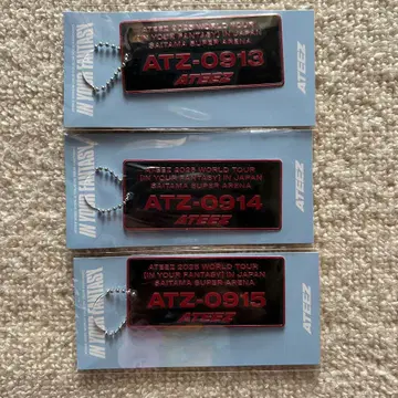 ATEEZ 번호판 키링 3개 세트