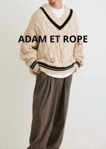 [ 새상품급 ] ADAM ET ROPE' 케이블 칠드런 니트 스웨터 니트