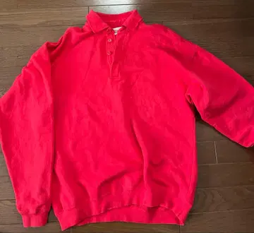 WearGuard 레드 맨투맨 피케 셔츠