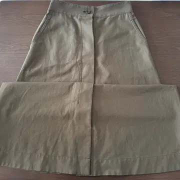 23구 카키 플레어 롱 스커트