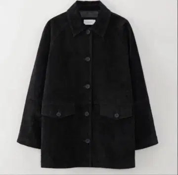 hackney 자켓 스웨이드 자켓 블랙 ohotoro