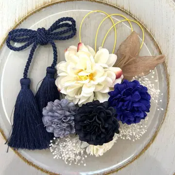 성인식 졸업식 시치고산 사전 촬영 머리 장식