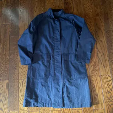 MHL WASHED WAXED COTTON 코트 네이비