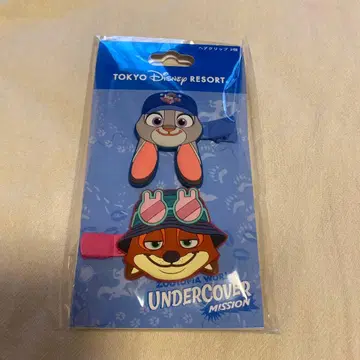 주토피아 헤어 클립 2개 닉 주디