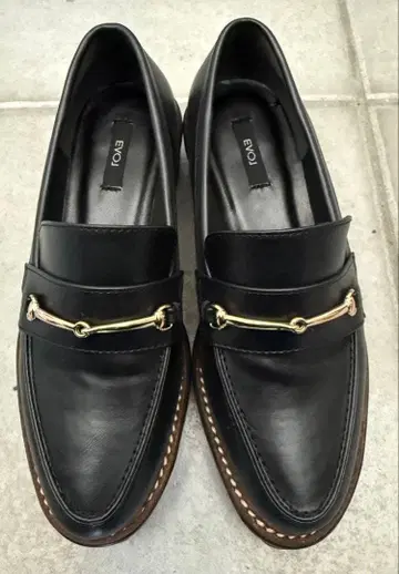 ENVOI 블랙 로퍼 22.0cm