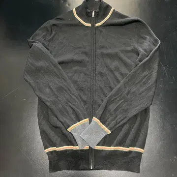 Paul Smith 블랙 울 풀 집업 스웨터 니트 가디건 블랙