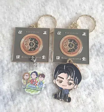 미세스 Mrs.GREEN APPLE 제일복권 메탈 참 4종 세트