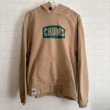 CHUMS 후드 부착 후드티 베이지