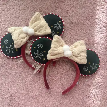 디즈니 크리스마스 머리띠 2개 세트