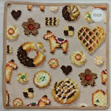 페일러 손수건 미사용 새상품 피카 타임 베이지 x 베이지