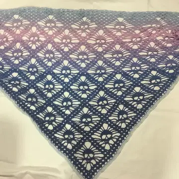 삼각형 숄 발레용 핸드메이드 해골 무늬 4