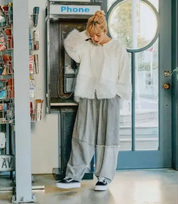 니코앤드 데님 리메이크풍 벌룬 팬츠 그레이 M 사만사 모스모스