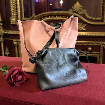 [미사용 새상품 axes femme] 리버서블 숄더백 서브백 포함