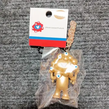 새상품2. 오사카 간사이 만박 미야쿠미야쿠 입체 키링 & 볼체인 골드
