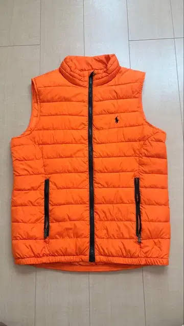 랄프 로렌 다운 베스트 오렌지