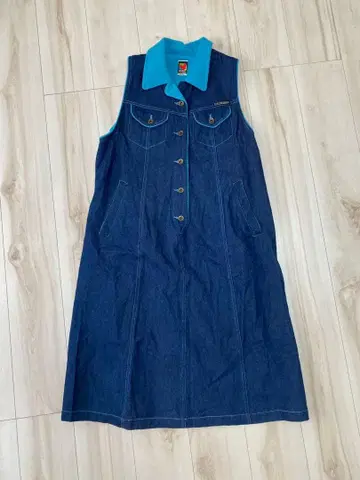 미키 데님 원피스 디즈니 빈티지 마터니티