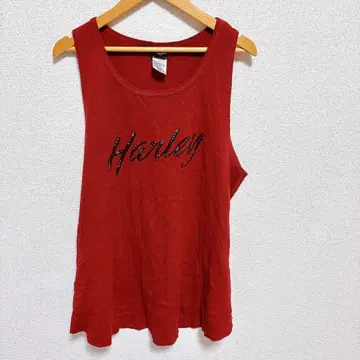 할리데이비슨 탱크탑 레드 XL