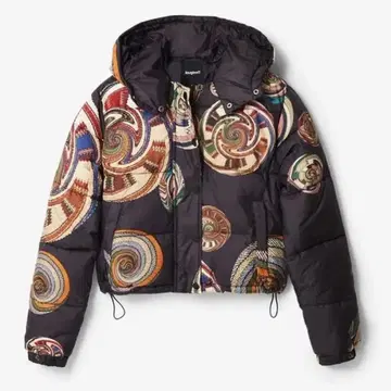 새상품 택 Desigual 데시구알 패딩 자켓 (그레이/블랙)