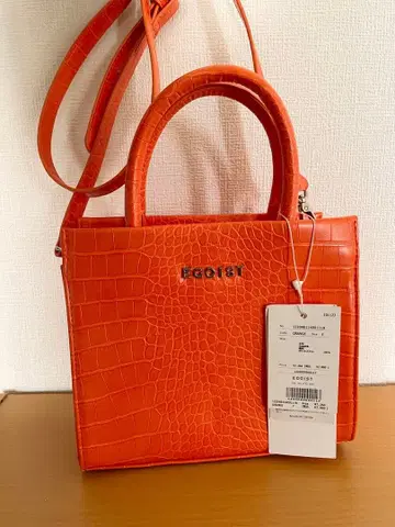 택 포함 새상품 EGOTIST 에고이스트 크로커다일 패턴 핸드백