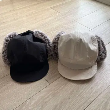 GU 플라이트 캡 블랙 화이트 세트