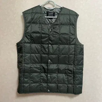 타이온 TAION 베이직 V넥 버튼 이너 다운 베스트 L