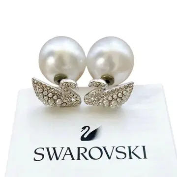 스와로브스키 귀걸이 아이코닉 스완 스터드 귀걸이 백조 펄
