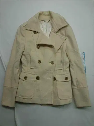 마이클 코스 울 피코트 베이지 계열 사이즈 4 여성용