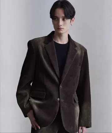 clel 앤티크 디자인 코듀로이 테일러드 자켓 M