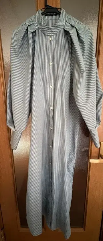 BARNYARDSTORM 스트라이프 롱 셔츠 원피스