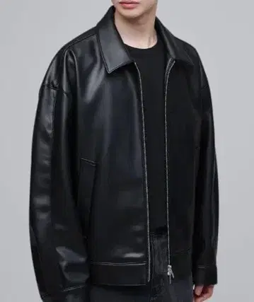 MUSINSA STANDARD 빅 가죽 엑스트라 오버 사이즈 자켓